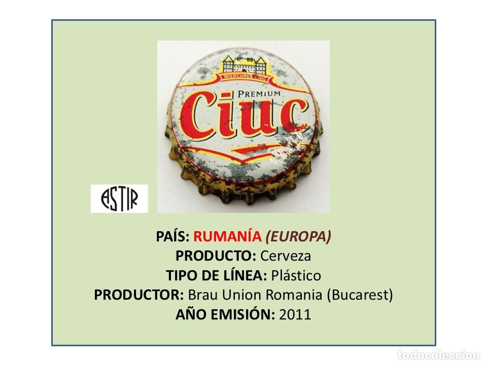 Coleccionismo de cervezas: TAPON CORONA CAPSULA CHAPA CERVEZA CIUC PREMIUM (RUMAN&Iacute;A)