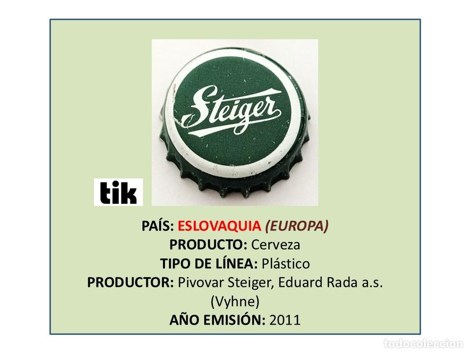 Coleccionismo de cervezas: TAPON CORONA CAPSULA CHAPA CERVEZA STEIGER (ESLOVAQUIA)