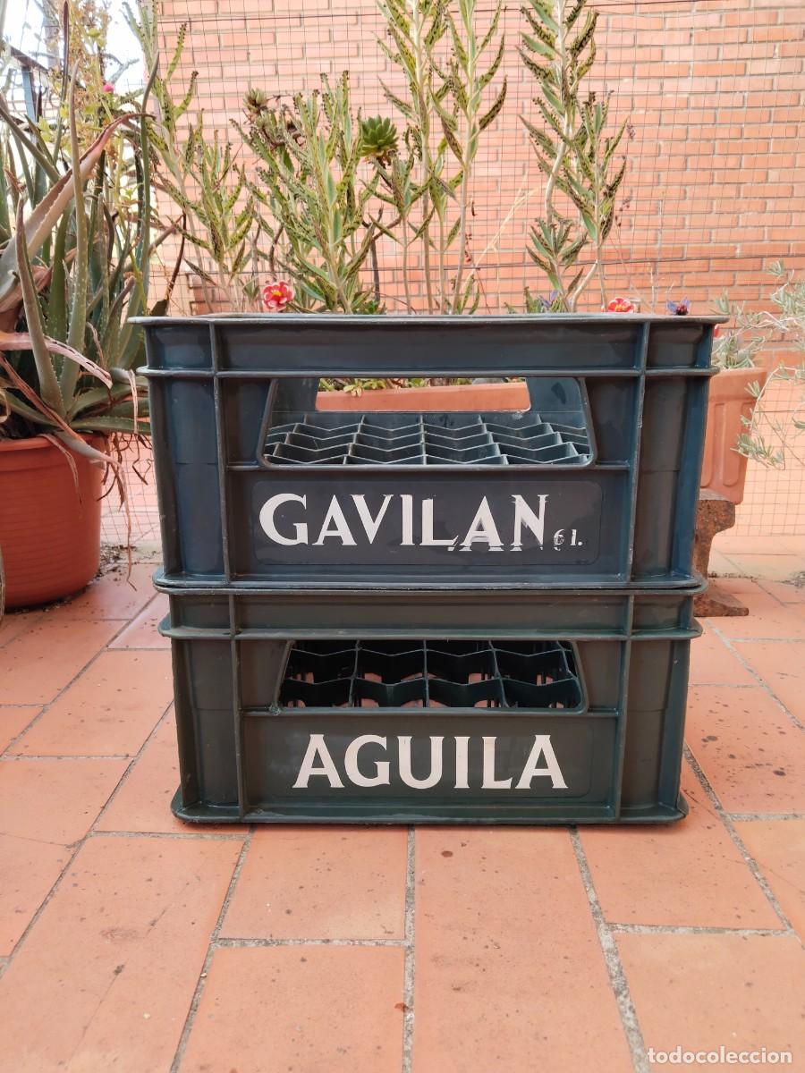 Coleccionismo de cervezas: Antiguas Cajas Cervezas El Gavil&aacute;n y &Aacute;guila.