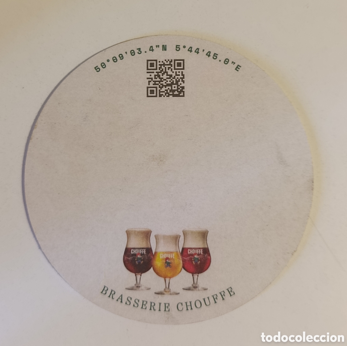 Coleccionismo de cervezas: CHOUFFE POSAVASOS cerveza - Foto 2