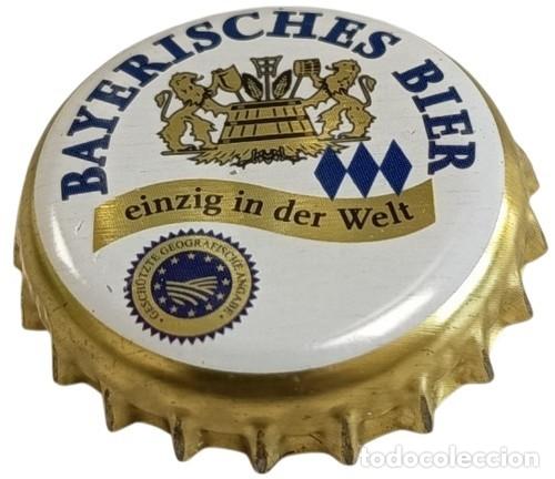 Coleccionismo de cervezas: Alemania Capsule Bi&egrave;re Beer Crown Cap Bayerisches Bier Bavaroise IGP UE RP913 tap&oacute;n corona