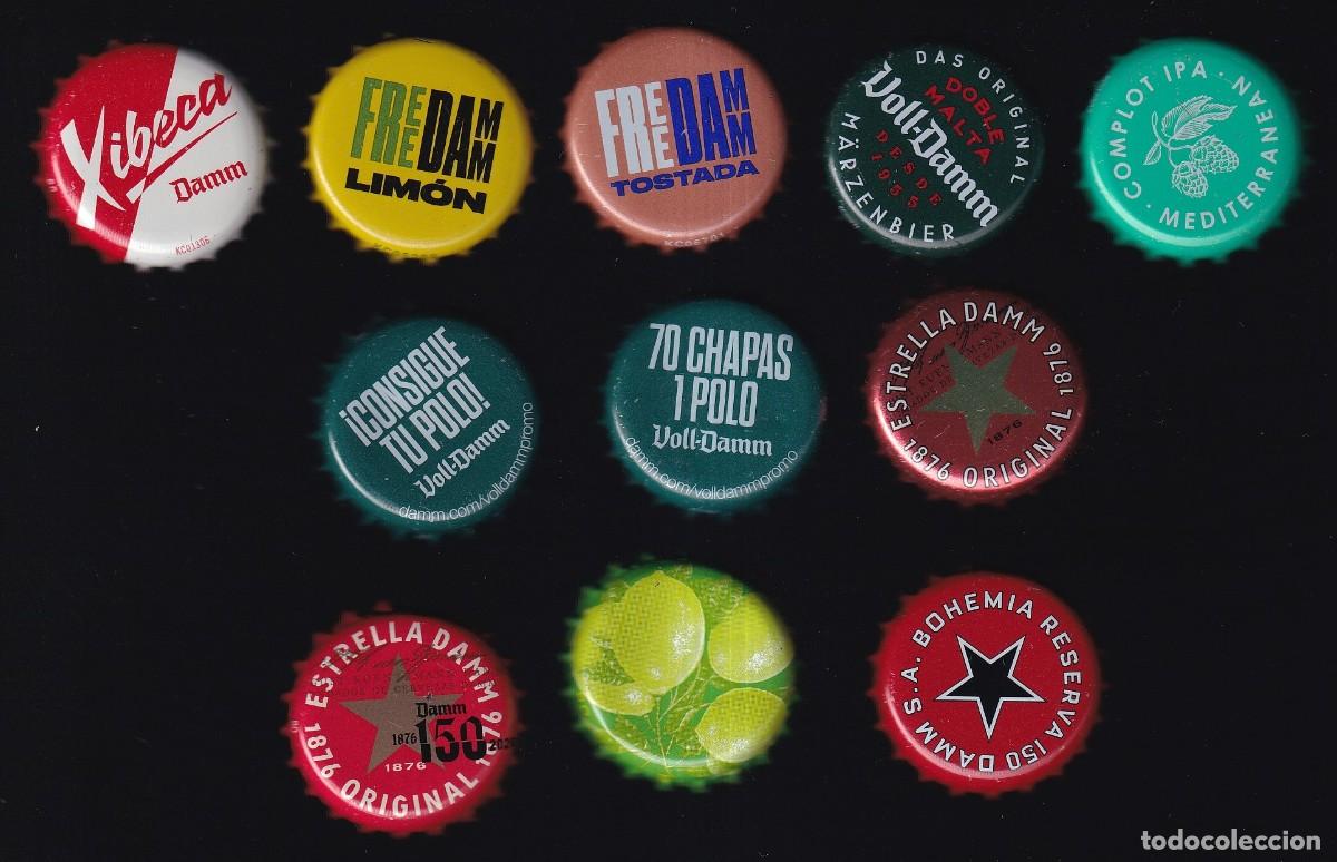 Coleccionismo de cervezas: Espa&ntilde;a. Cerveza *Damm* 11 diferentes. Usadas.