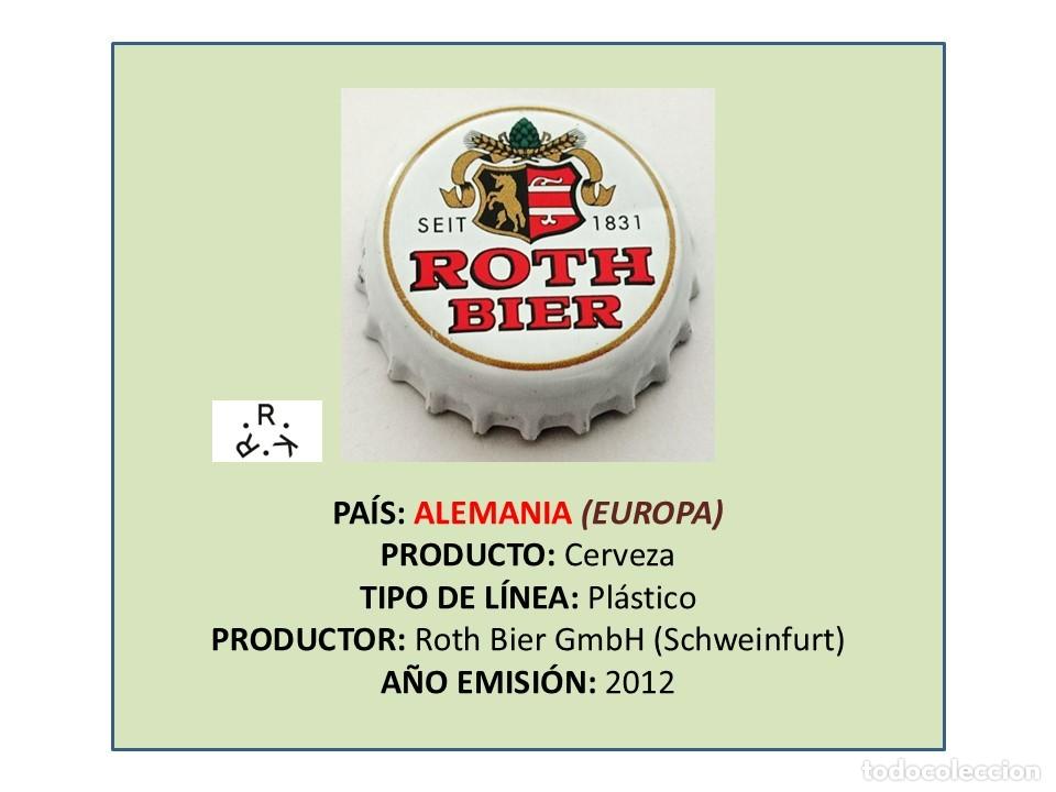 Coleccionismo de cervezas: TAPON CORONA CAPSULA CHAPA CERVEZA ROTH (ALEMANIA)