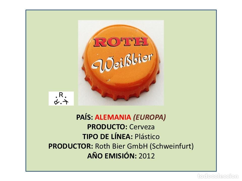 Coleccionismo de cervezas: TAPON CORONA CAPSULA CHAPA CERVEZA ROTH WEI&szlig;BIER (ALEMANIA)