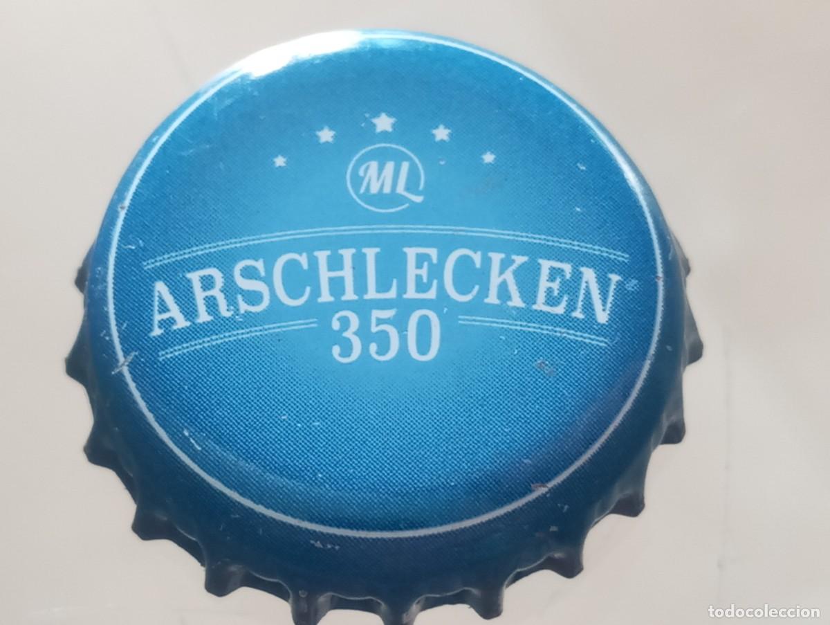 Coleccionismo de cervezas: Chapa tap&oacute;n corona de la cerveza alemana ARSCHLECKEN 350