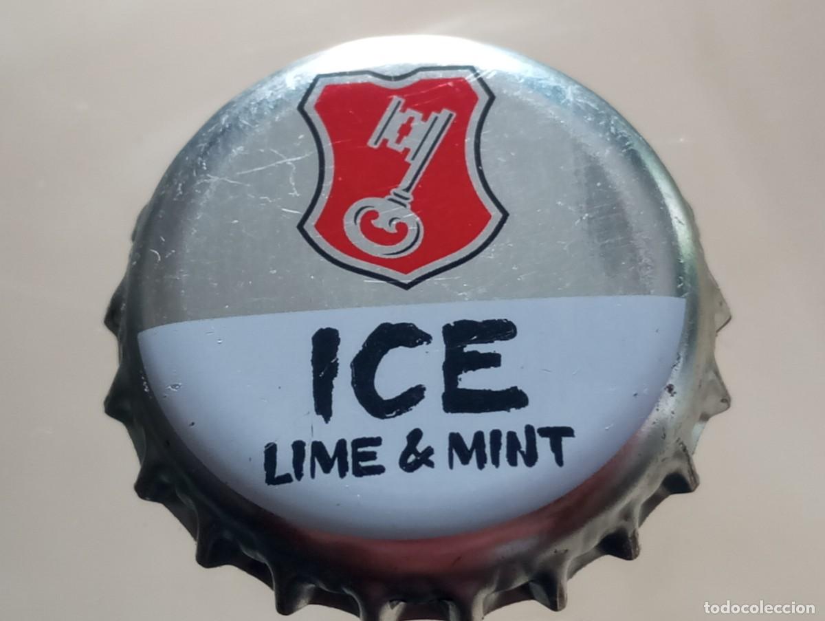 Coleccionismo de cervezas: Chapa tap&oacute;n corona de la cerveza alemana BECK'S ICE LIME & MINT