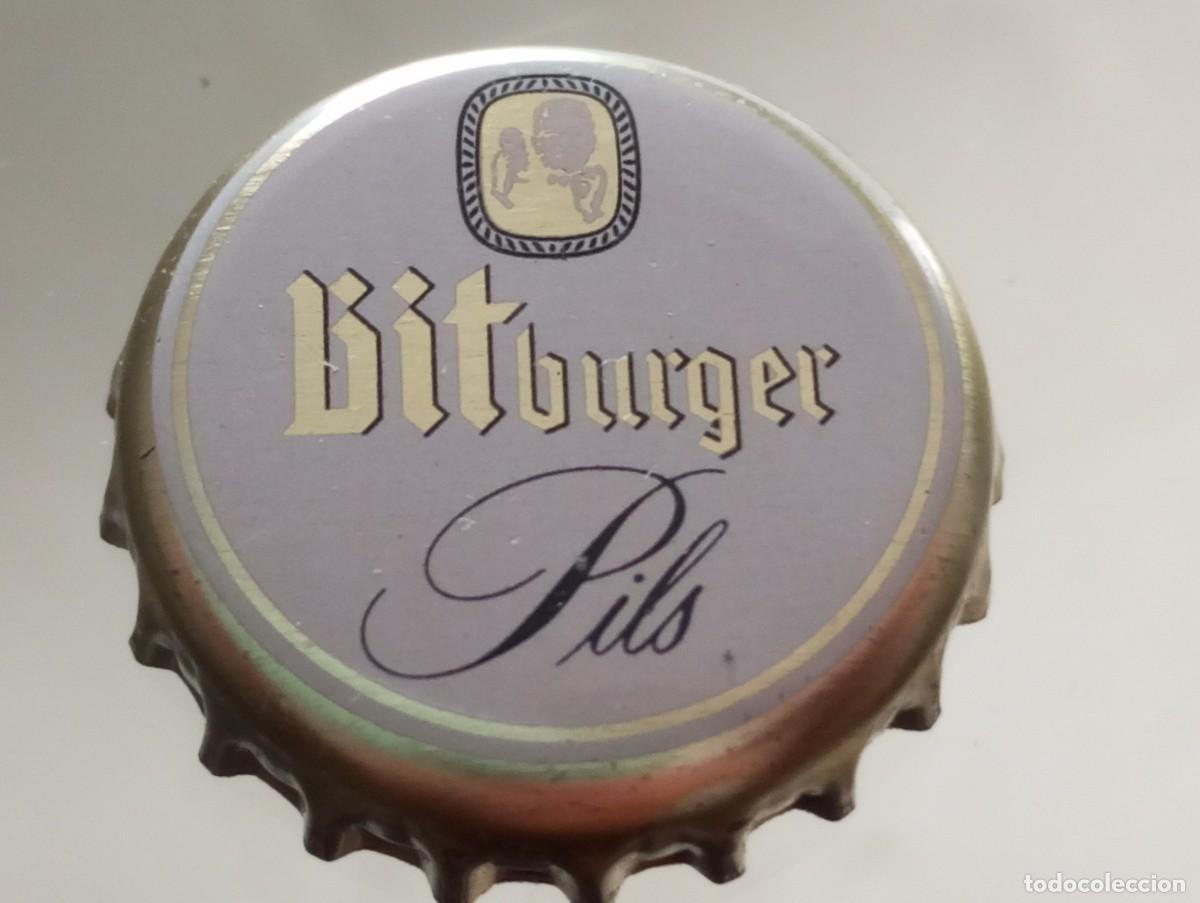 Coleccionismo de cervezas: Chapa tap&oacute;n corona de la cerveza alemana BITBURGER PILS