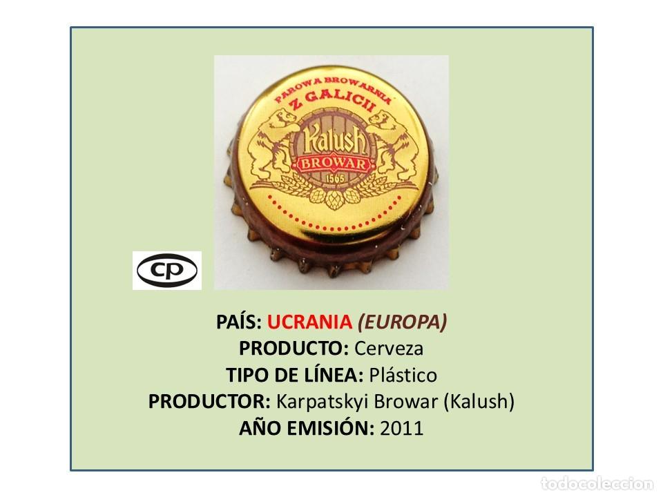 Coleccionismo de cervezas: TAPON CORONA CAPSULA CHAPA CERVEZA KALUSH (UCRANIA)