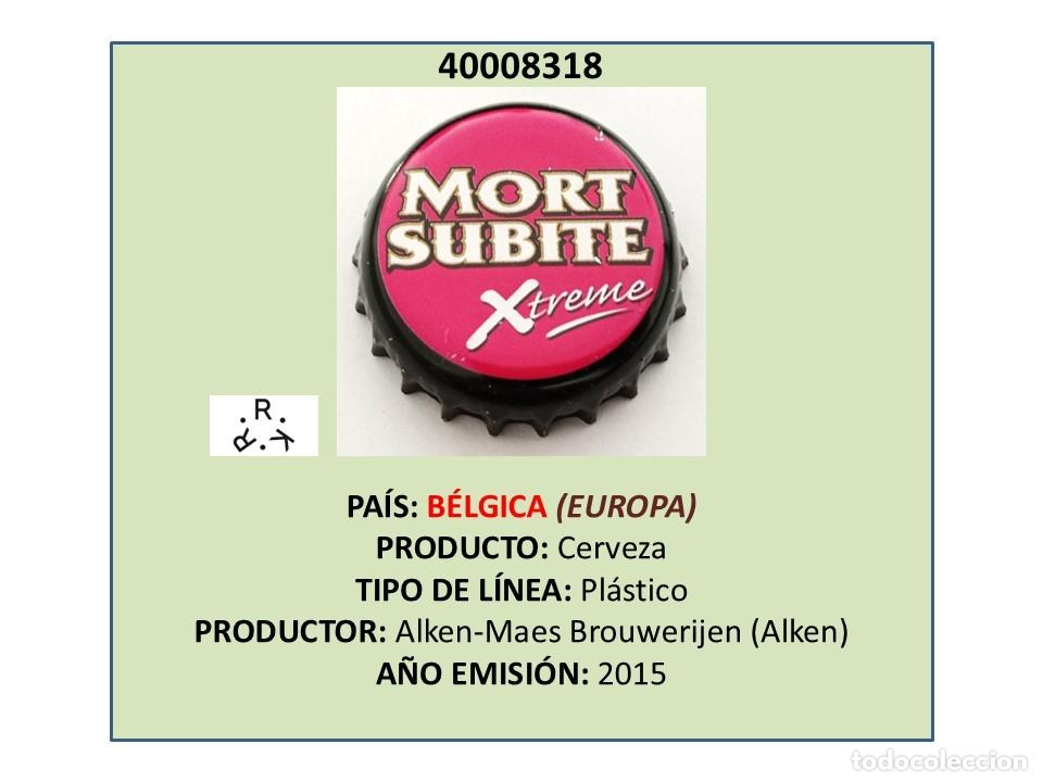 Coleccionismo de cervezas: TAPON CORONA CAPSULA CHAPA CERVEZA MORT SUBITE (B&Eacute;LGICA)
