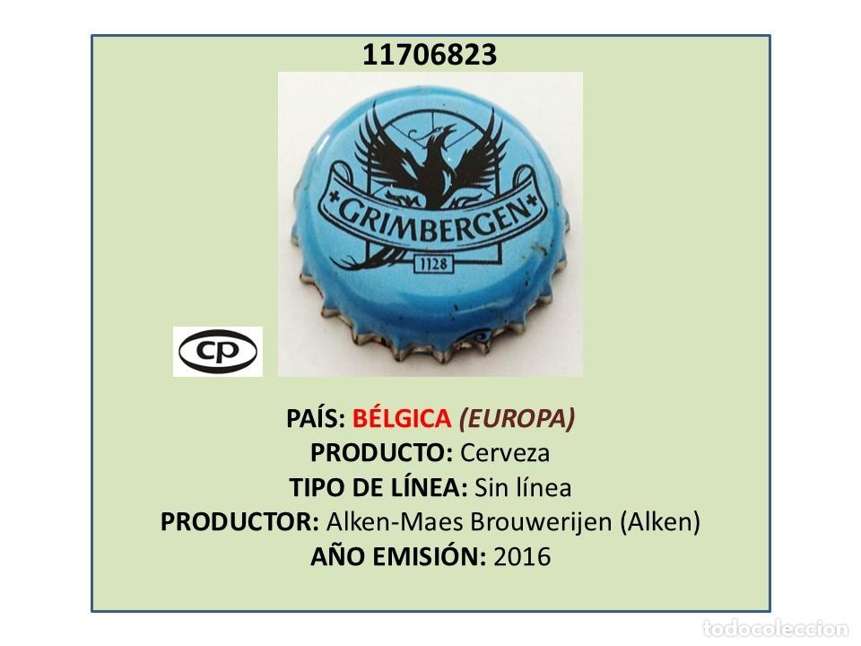 Coleccionismo de cervezas: TAPON CORONA CAPSULA CHAPA CERVEZA GRIMBERGEN (B&Eacute;LGICA)