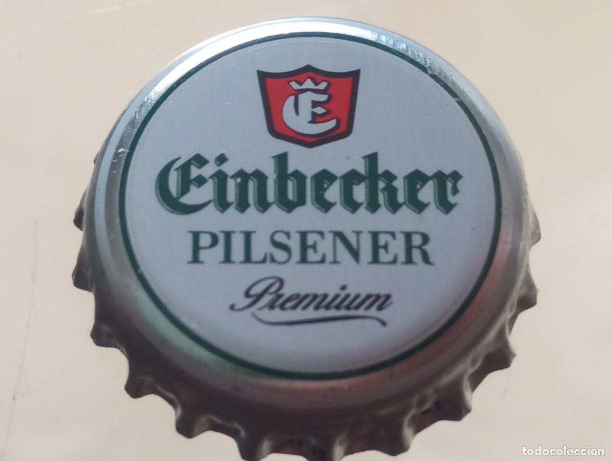 Coleccionismo de cervezas: Chapa tap&oacute;n corona de la cerveza alemana EINBECKER PILSENER PREMIUM