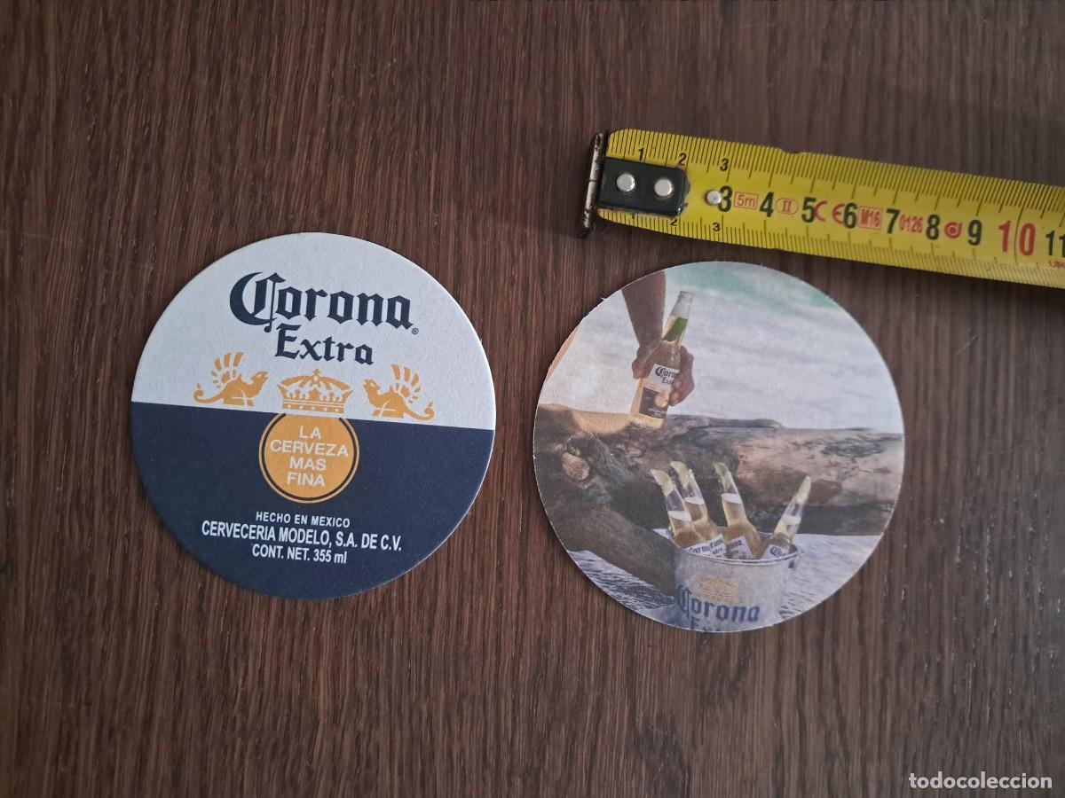 Coleccionismo de cervezas: posavasos de cerveza, corona, extra. la cerveza m&aacute;s fina.