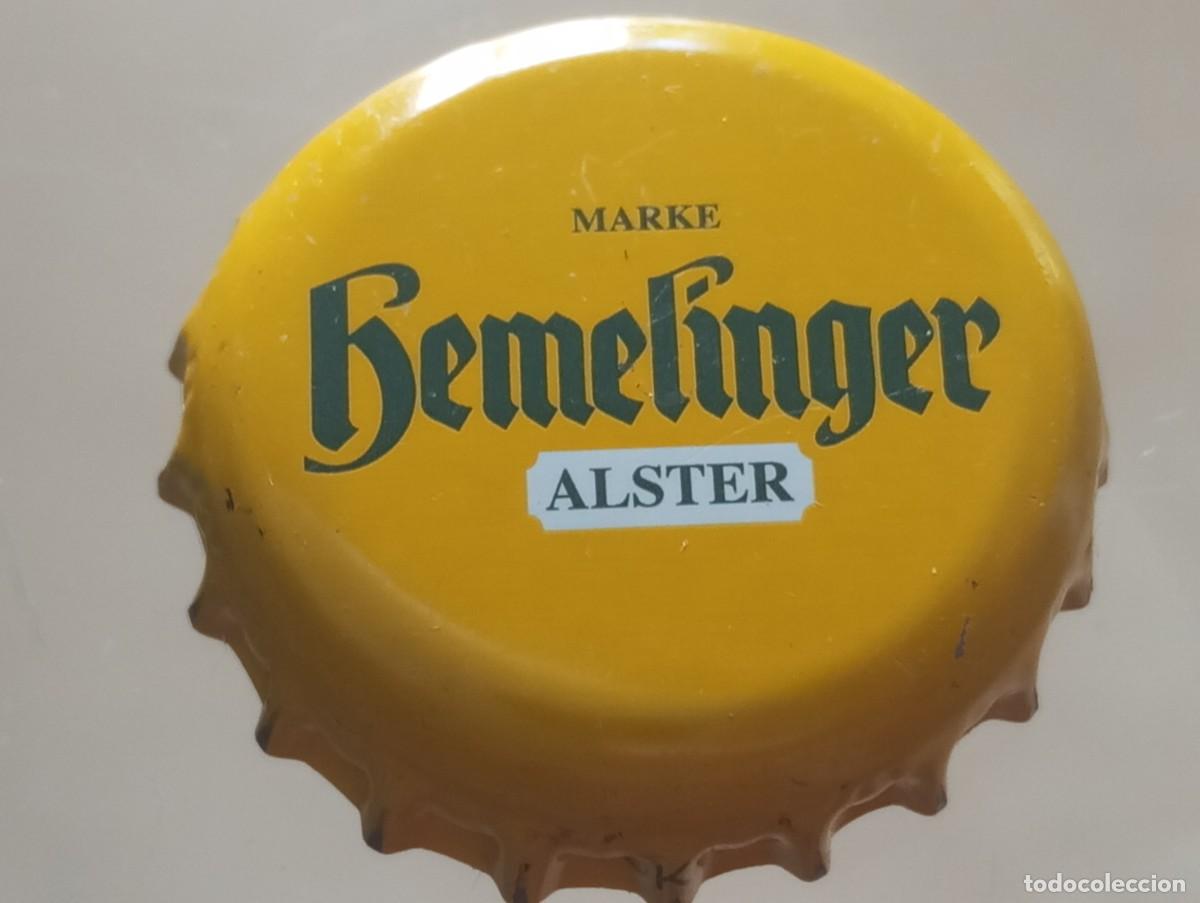 Coleccionismo de cervezas: Chapa tap&oacute;n corona de la cerveza alemana HEMELINGER ALSTER