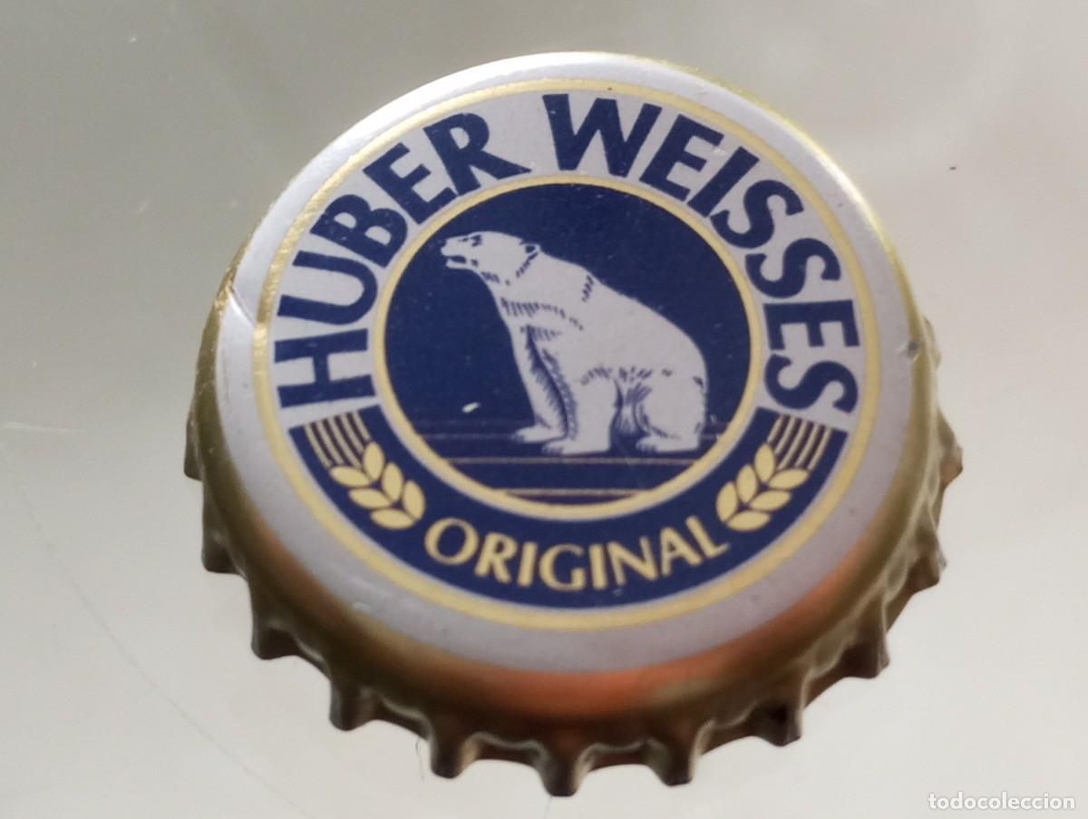 Coleccionismo de cervezas: Chapa tap&oacute;n corona de la cerveza alemana HUBER WEISSES ORIGINAL