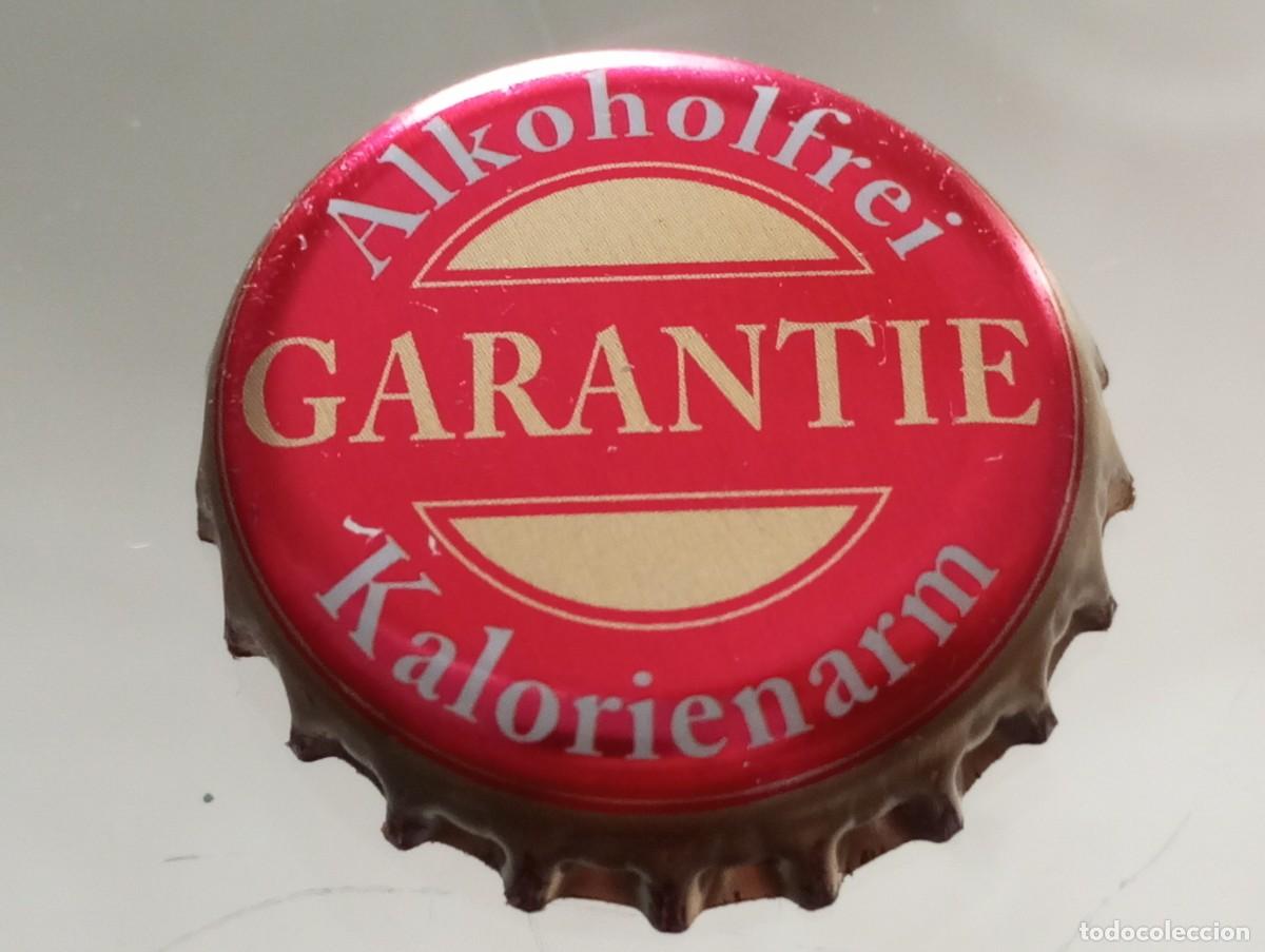 Coleccionismo de cervezas: Chapa tap&oacute;n corona de la cerveza alemana KULMBACHER GARANTIE ALKOHOLFREI KALORIENARM