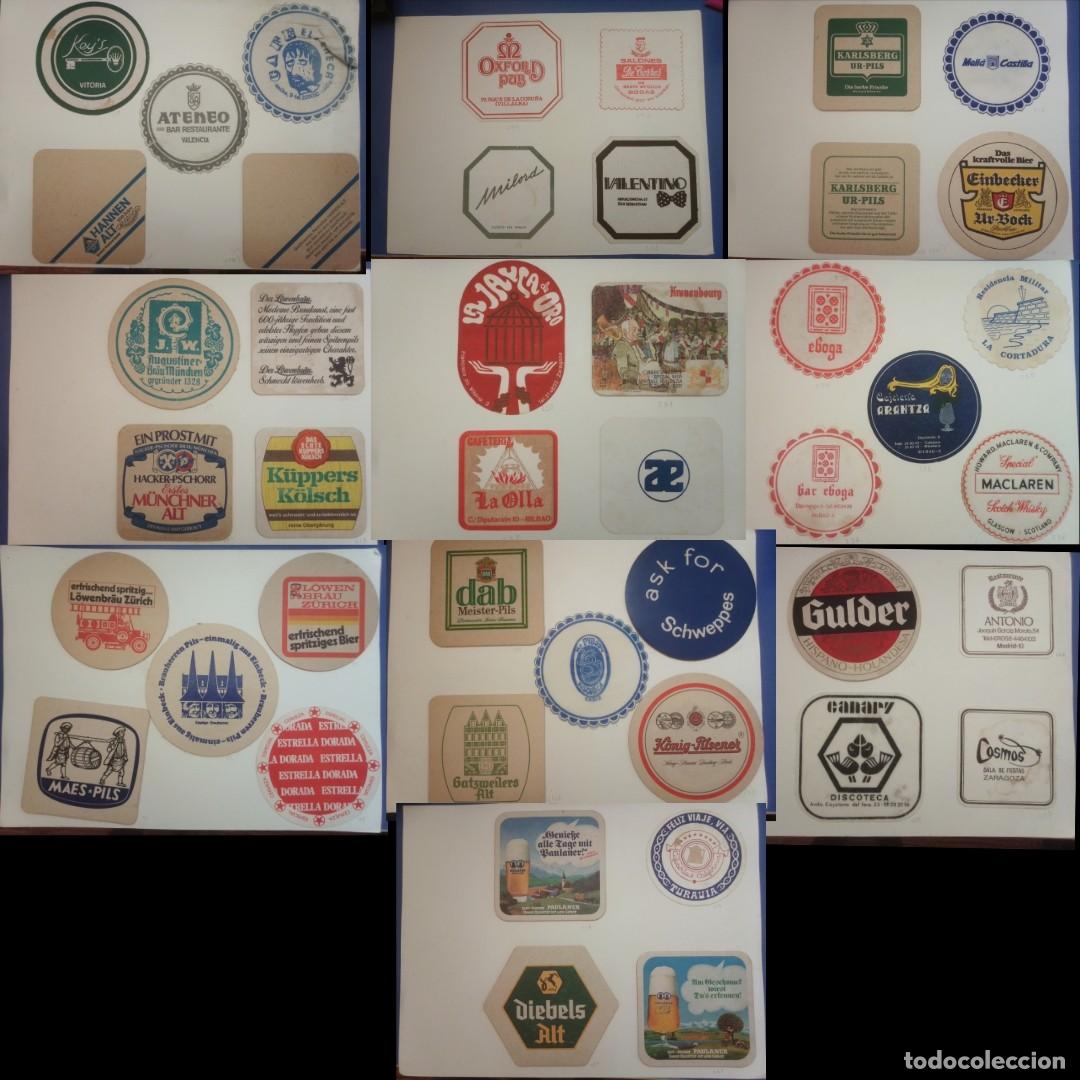 Coleccionismo de cervezas: &Aacute;lbum Vintage 35 Posavasos A&ntilde;os 70/80 - Colecci&oacute;n Rara Discotecas Valentino San Sebasti&aacute;n, Mr Pybody