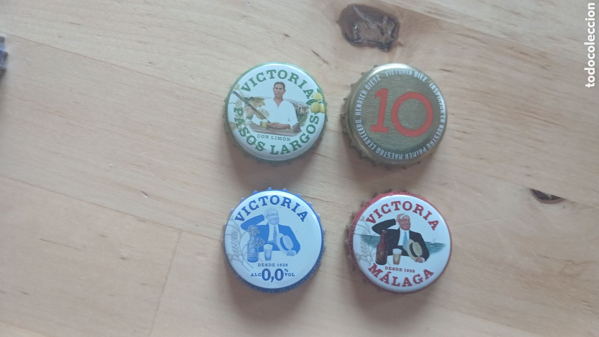 Coleccionismo de cervezas: Chapas cerveza victoria Malaga