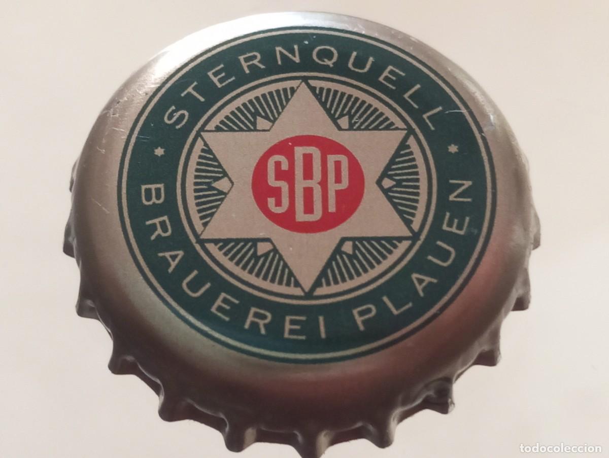 Coleccionismo de cervezas: Chapa tap&oacute;n corona de la cerveza alemana STERNQUELL - BRAUEREI PLAUEN