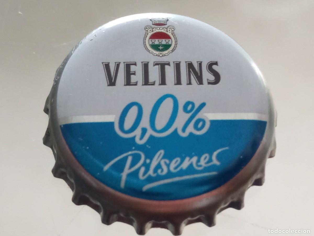 Coleccionismo de cervezas: Chapa tap&oacute;n corona de la cerveza alemana VELTINS 0,0% PILSENER