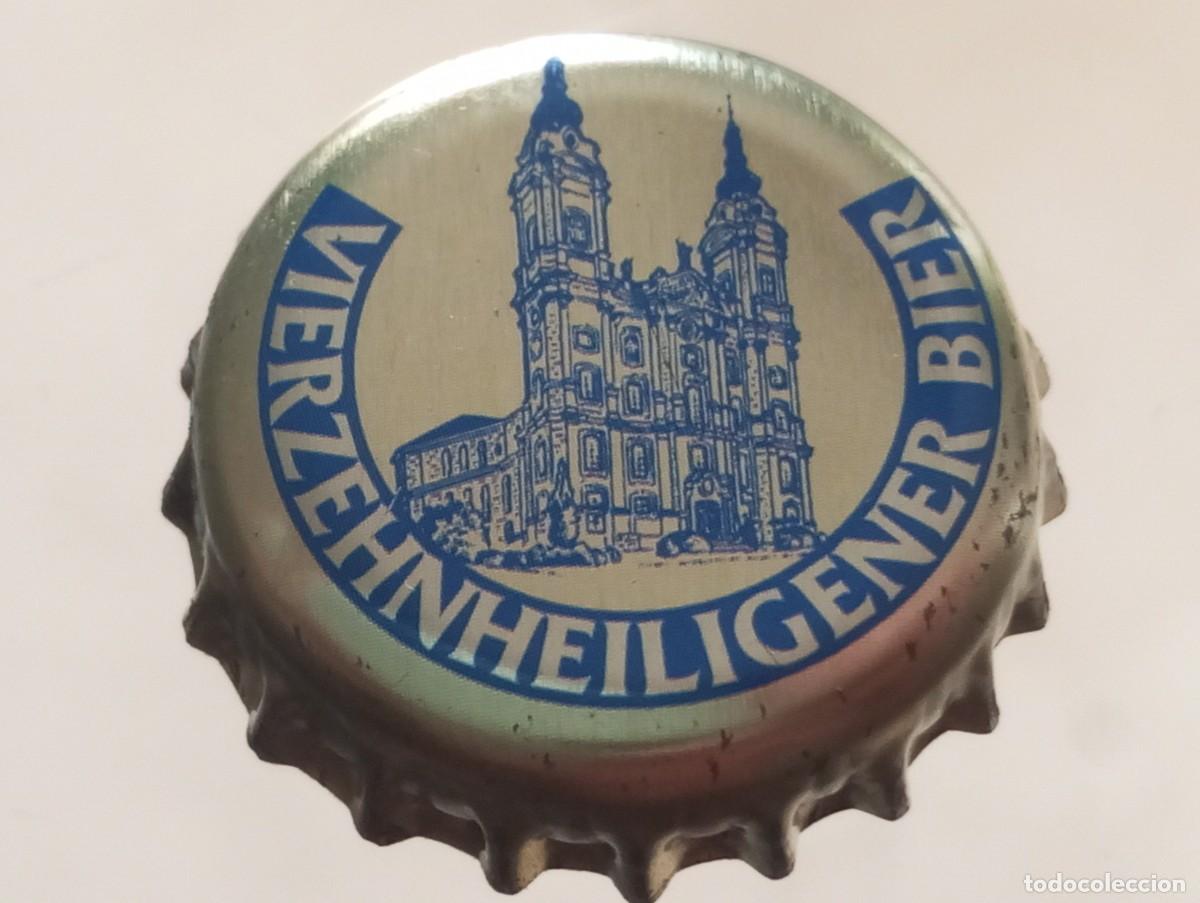 Coleccionismo de cervezas: Chapa tap&oacute;n corona de la cerveza alemana VIERZEHNHEILIGENER BIER