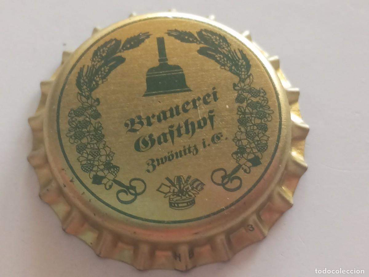Coleccionismo de cervezas: Chapa tap&oacute;n corona NUEVO de la cerveza alemana BRAUEREI GASTHOF - ZW&Ouml;NITZ