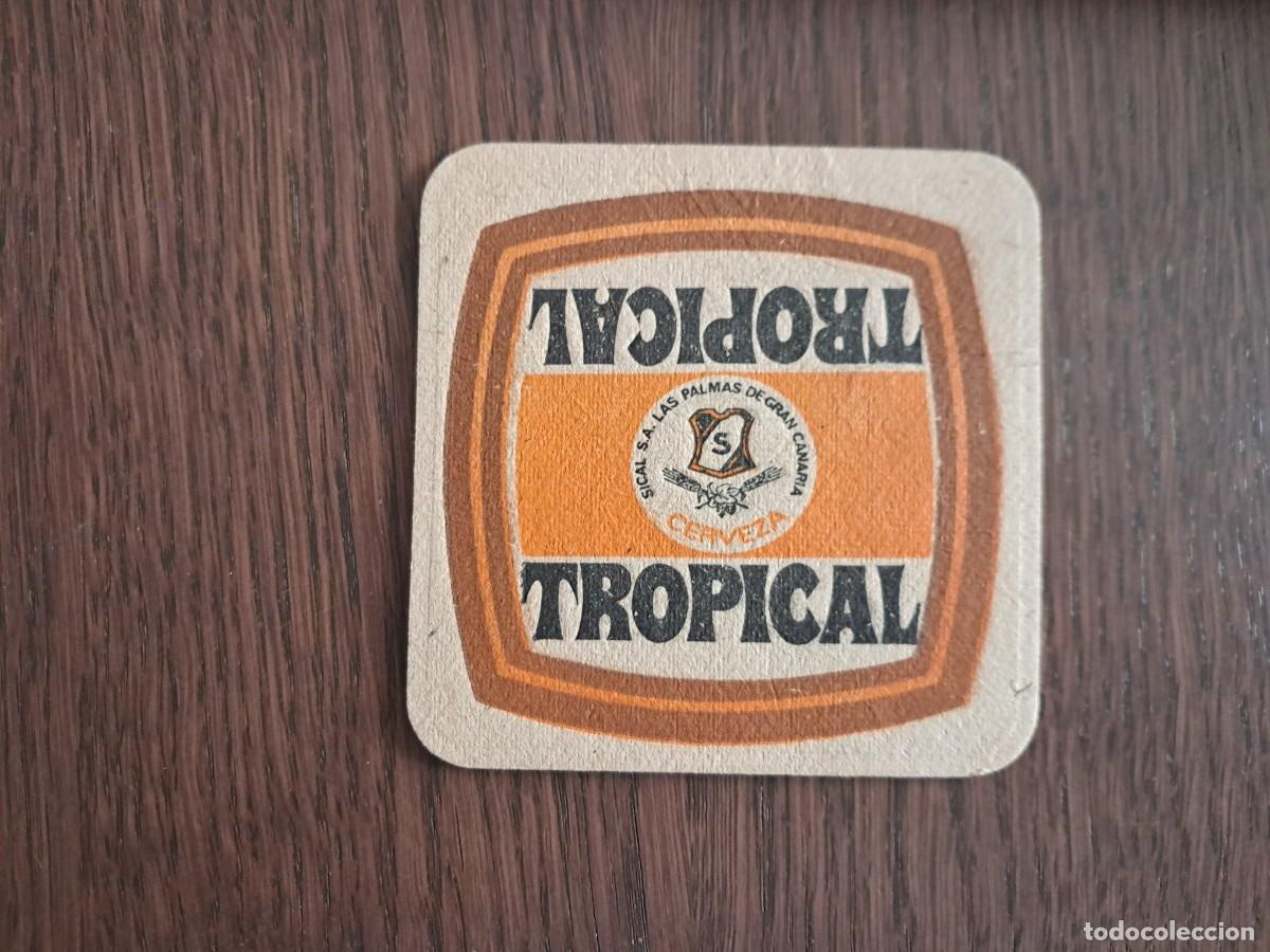 Coleccionismo de cervezas: posavasos de cerveza, Tropical, Canarias.