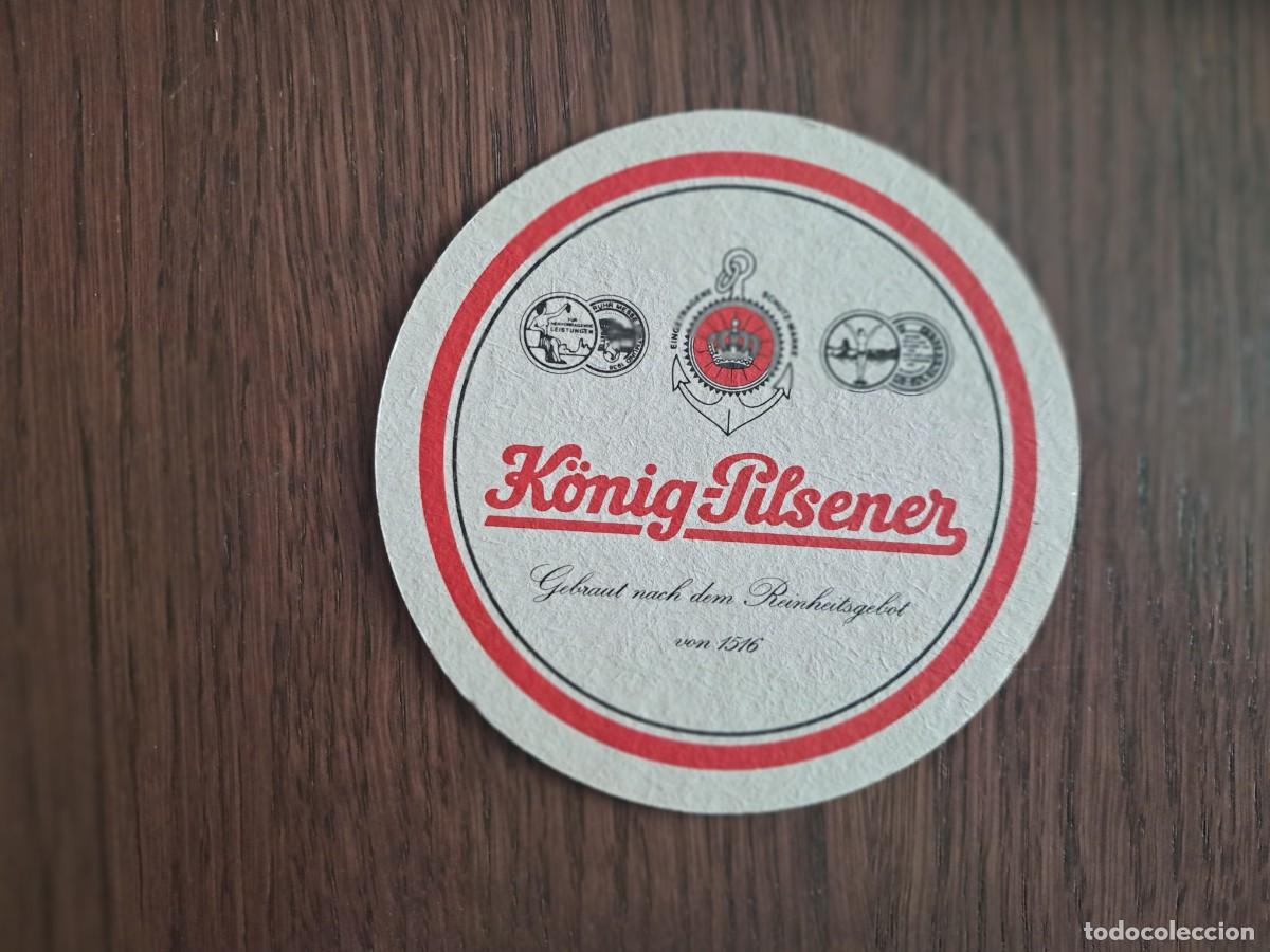 Coleccionismo de cervezas: posavasos de cerveza, K&ouml;nig-Pilsener.
