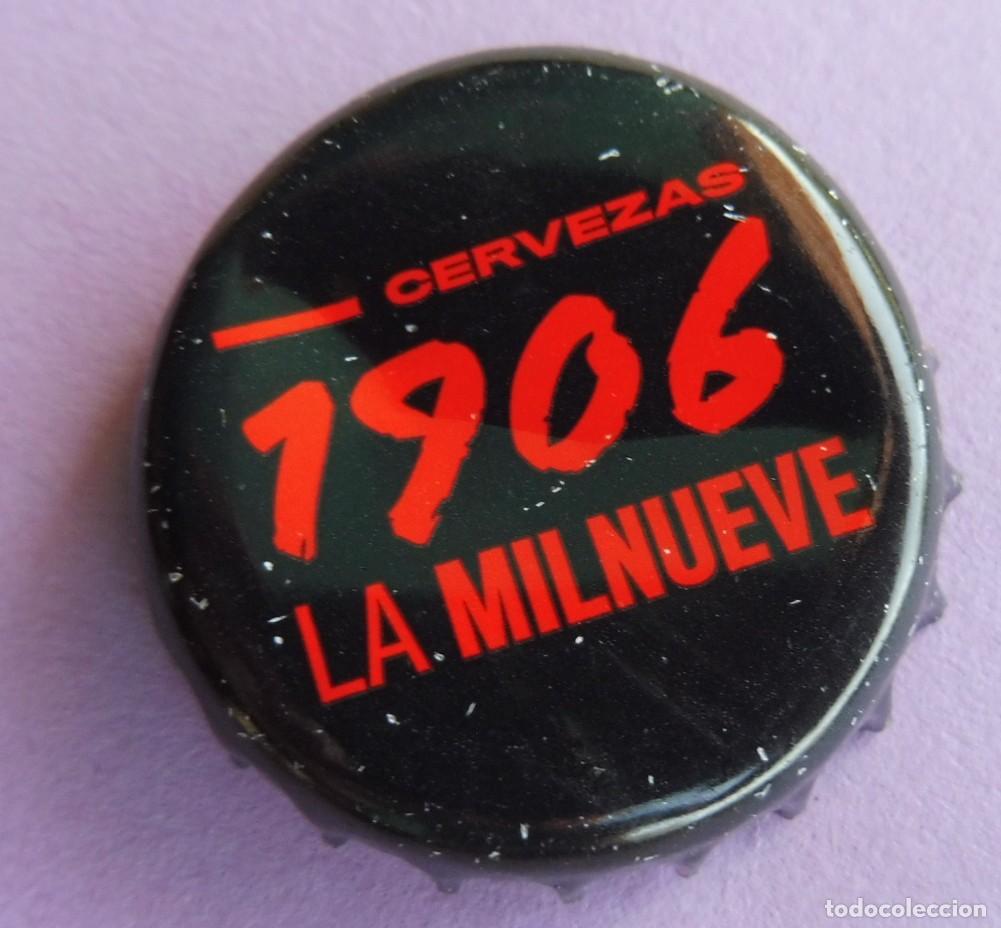 Coleccionismo de cervezas: TAP&Oacute;N CORONA - CHAPA CERVEZA, BEER, BOTTLE CAP - 1906 LA MILNUEVE . VER FOTOS