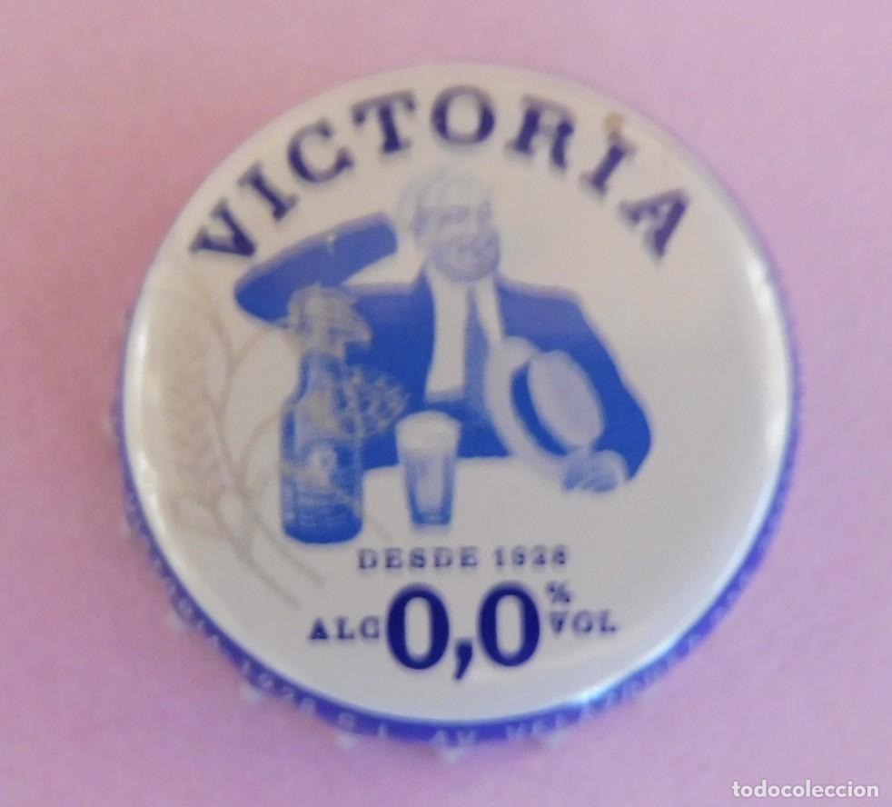 Coleccionismo de cervezas: TAP&Oacute;N CORONA - CHAPA CERVEZA, BEER, BOTTLE CAP - VICTORIA 0,0% . VER FOTOS
