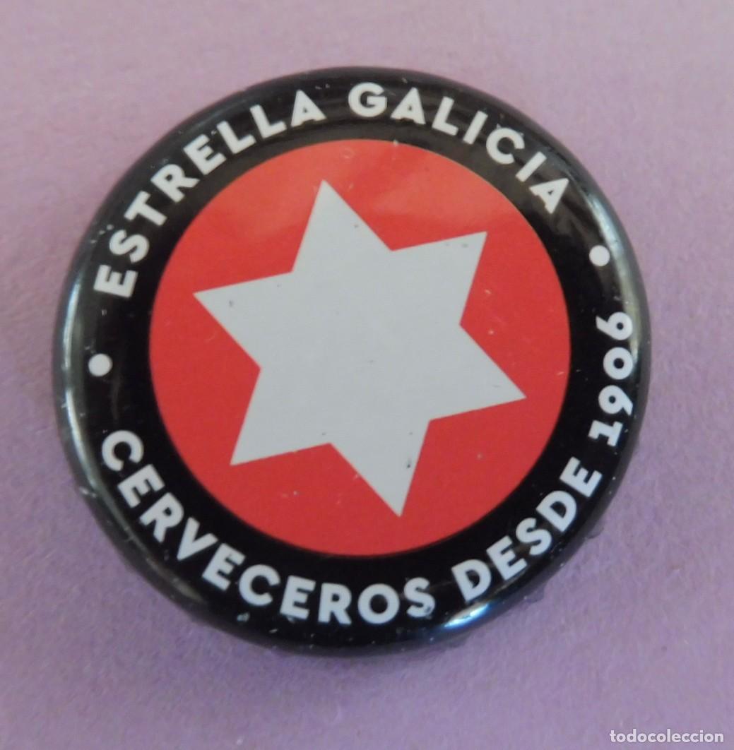 Coleccionismo de cervezas: TAP&Oacute;N CORONA - CHAPA CERVEZA, BEER, BOTTLE CAP - ESTRELLA GALICIA . VER FOTOS