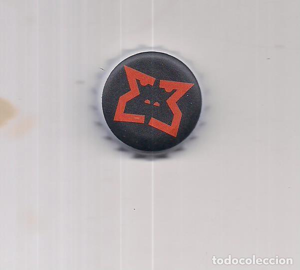 Coleccionismo de cervezas: 1 chapa cuatro monos color rojo usada