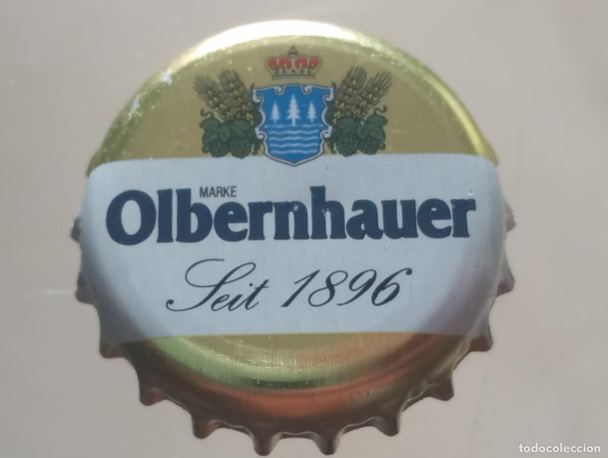 Coleccionismo de cervezas: Chapa tap&oacute;n corona de la cerveza alemana OLBERNHAHUER SEIT 1896