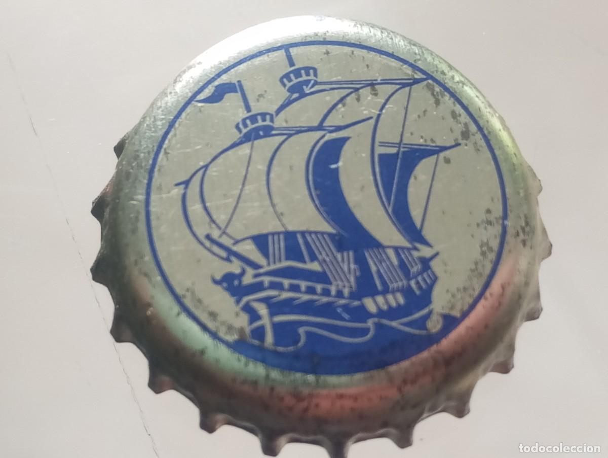 Coleccionismo de cervezas: Chapa tap&oacute;n corona de la cerveza alemana ST&Ouml;RTEBEKER (color tono azul)
