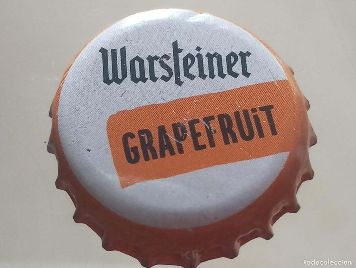 Coleccionismo de cervezas: Chapa tap&oacute;n corona de la cerveza alemana WARSTEINER GRAPEFRUIT