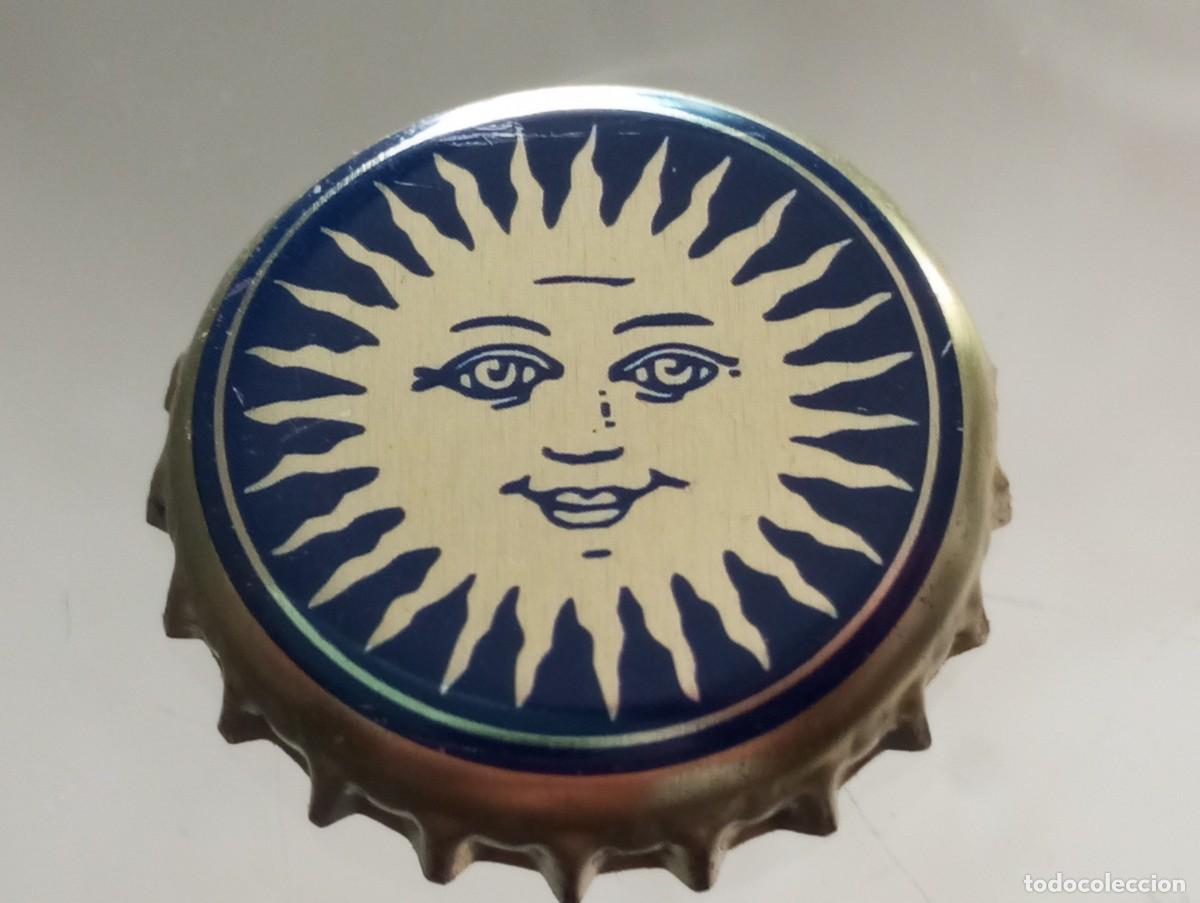 Coleccionismo de cervezas: Chapa tap&oacute;n corona de la cerveza alemana ZUR SONNE BRAUEREI - BISCHBERG