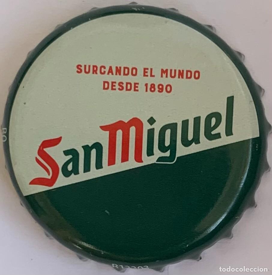 Coleccionismo de cervezas: Chapa de cerveza San Miguel Surcando el mundo desde 1890