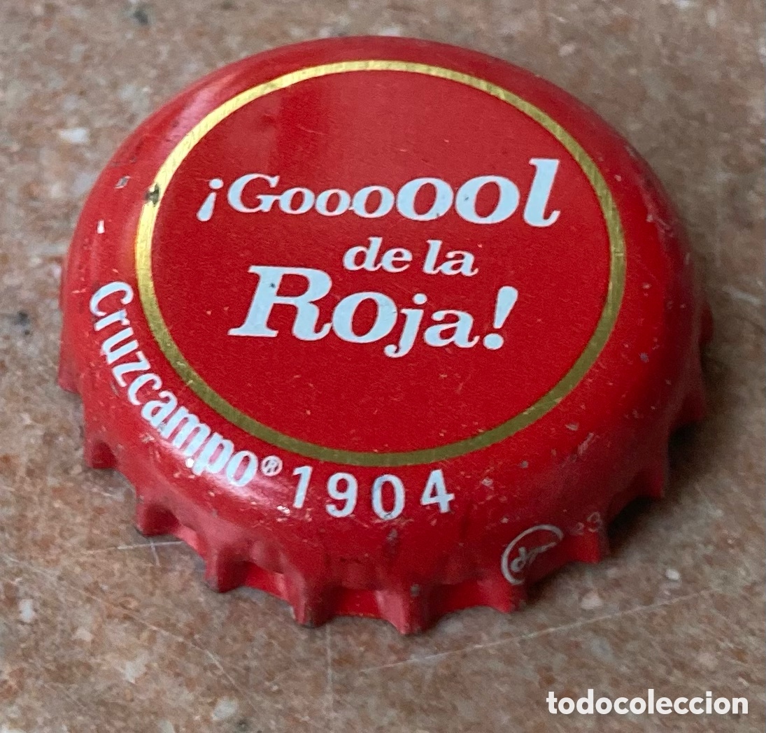 Coleccionismo de cervezas: BOTTLE CAP TAP&Oacute;N CORONA BEER BIERE CHAPA PIVO BIRRA CERVEZA CRUZCAMPO (DAP).--LOTE N. 4134--CARMANJO