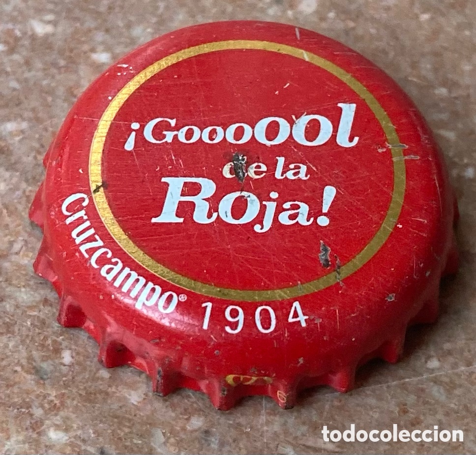 Coleccionismo de cervezas: BOTTLE CAP TAP&Oacute;N CORONA BEER BIERE CHAPA BIRRA CERVEZA CRUZCAMPO (ZAPATA).--LOTE N. 4136--CARMANJO