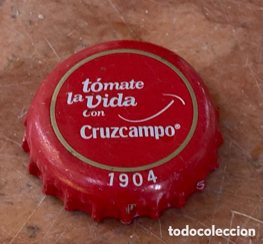 Coleccionismo de cervezas: BOTTLE CAP TAP&Oacute;N CORONA BEER BIERE CHAPA BIRRA CERVEZA CRUZCAMPO (U).--LOTE N. 4137--CARMANJO