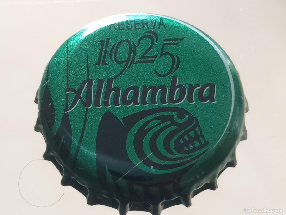 Coleccionismo de cervezas: Chapa tap&oacute;n corona de la cerveza espa&ntilde;ola ALHAMBRA RESERVA 1925