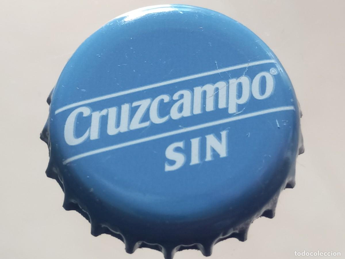 Coleccionismo de cervezas: Chapa tap&oacute;n corona de la cerveza espa&ntilde;ola CRUZCAMPO SIN