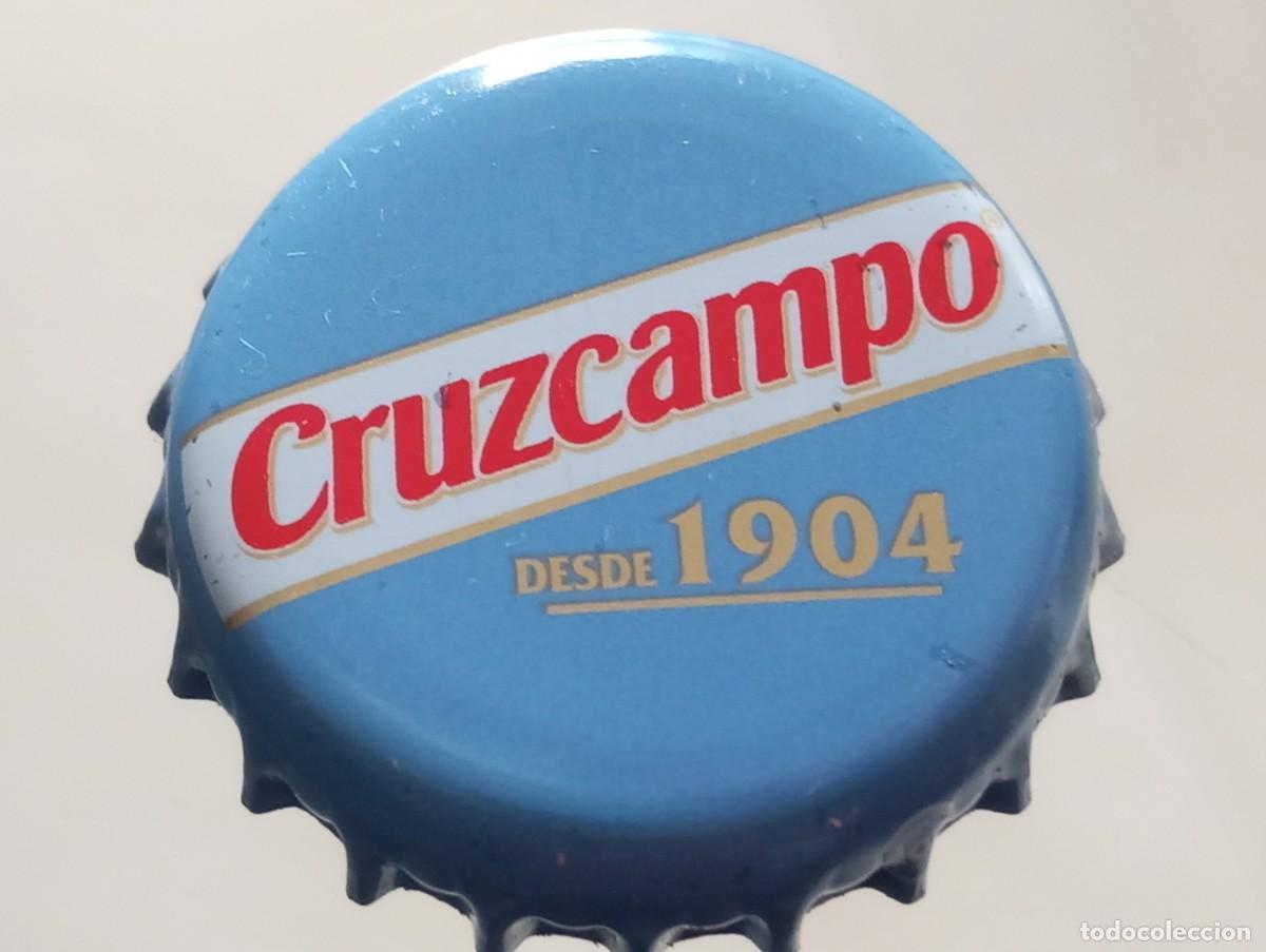 Coleccionismo de cervezas: Chapa tap&oacute;n corona de la cerveza espa&ntilde;ola CRUZCAMPO SIN - DESDE 1904