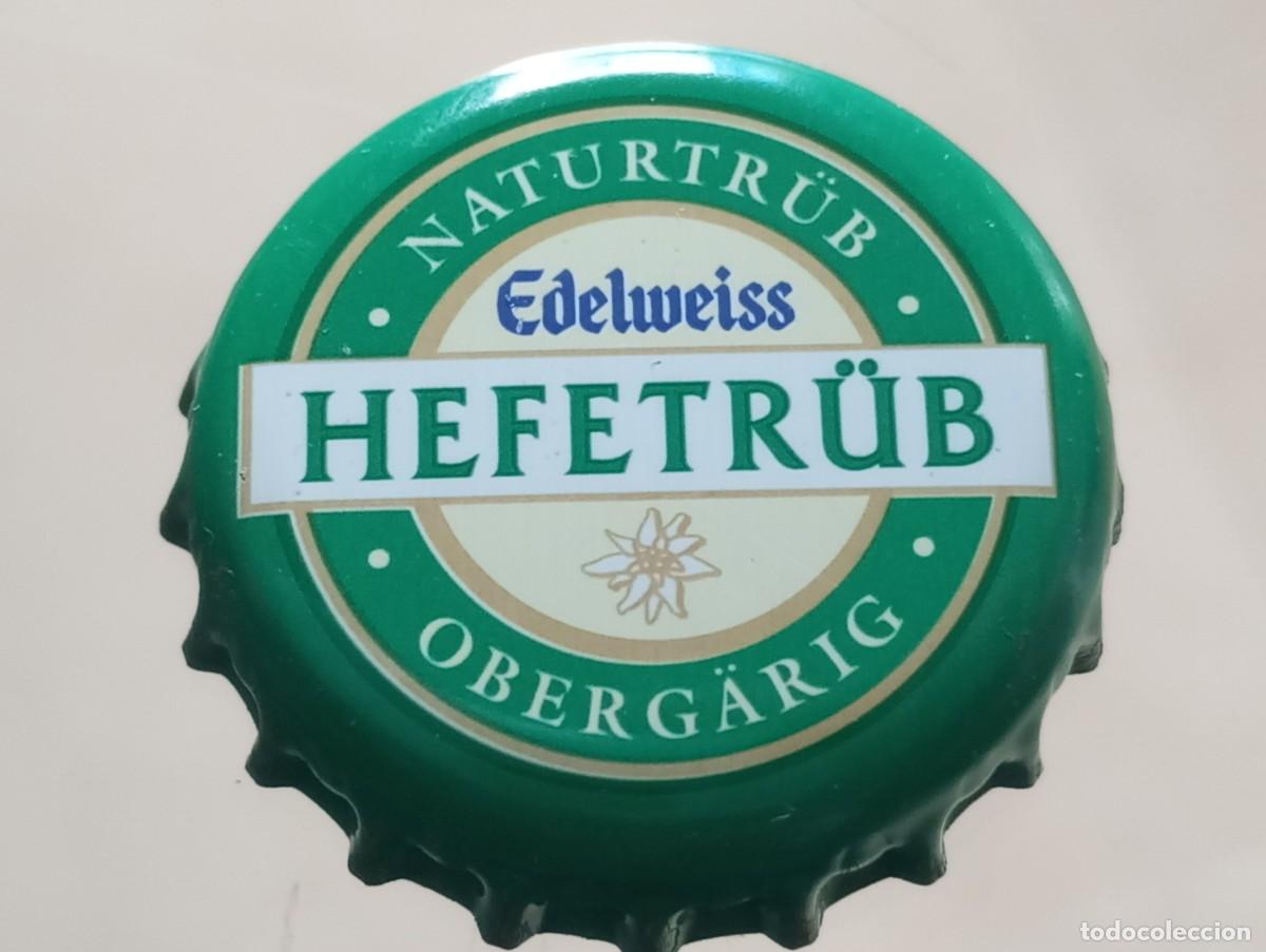 Coleccionismo de cervezas: Chapa tap&oacute;n corona de la cerveza austr&iacute;aca EDELWEISS HEFETR&Uuml;B NATURTR&Uuml;B OBERG&Auml;RIG