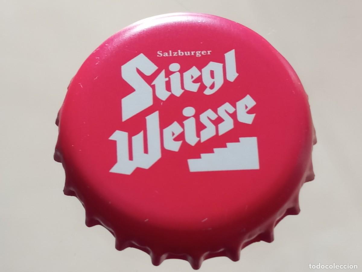Coleccionismo de cervezas: Chapa tap&oacute;n corona de la cerveza austr&iacute;aca STIEGL WEISSE