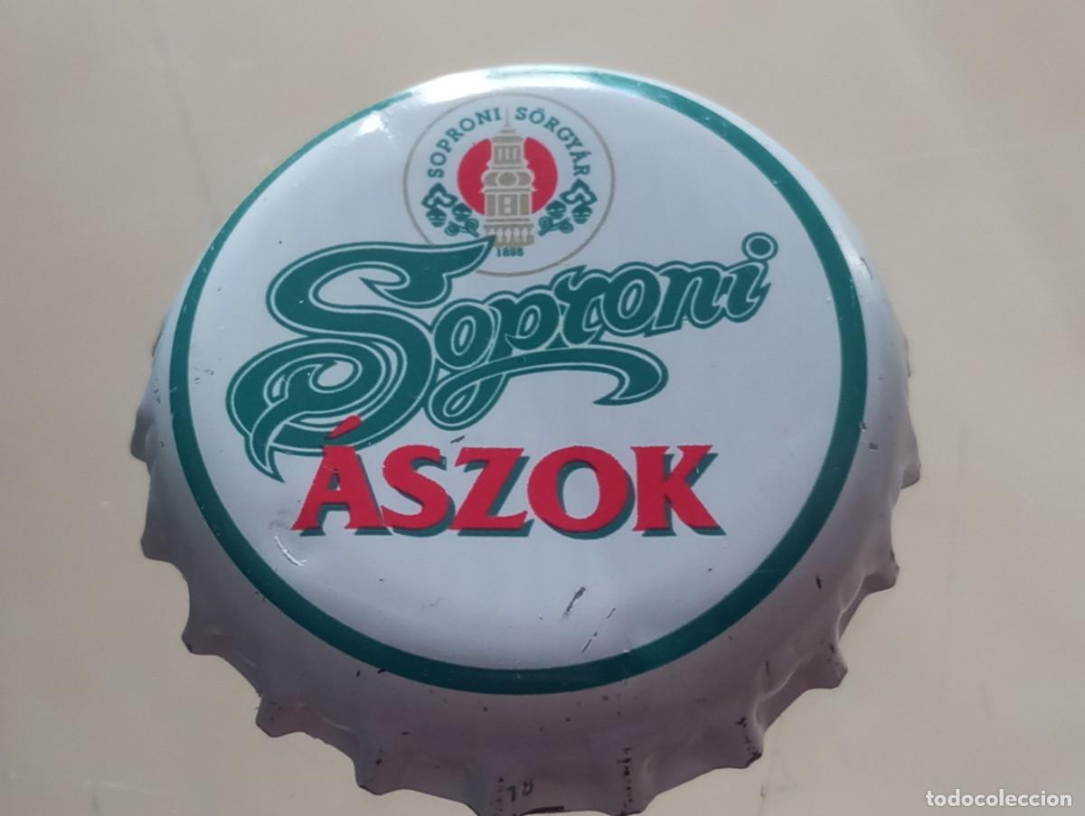 Coleccionismo de cervezas: Chapa tap&oacute;n corona de la cerveza h&uacute;ngara SOPRONI &Aacute;SZOK