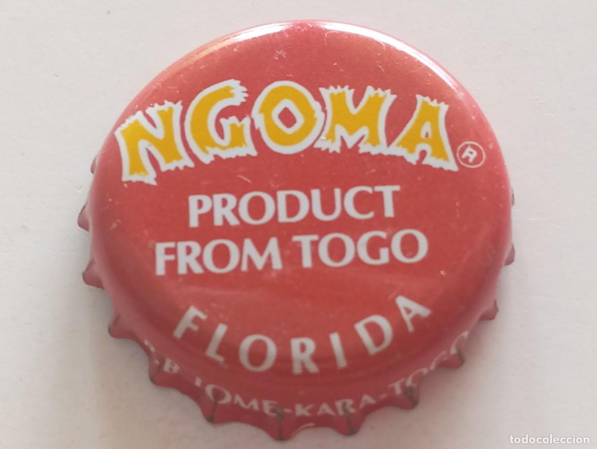 Coleccionismo de cervezas: Chapa tap&oacute;n corona de la cerveza togolesa NGOMA PRODUCT FROM TOGO - FLORIDA