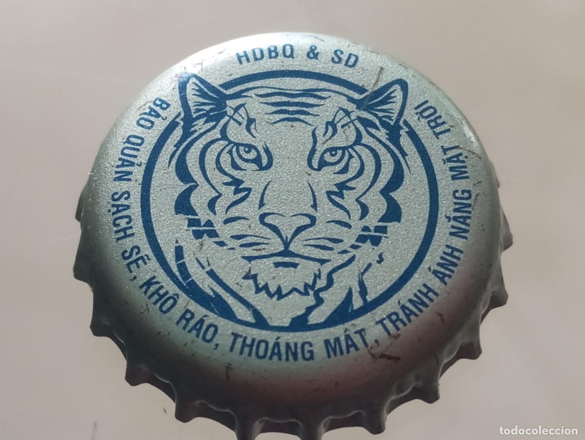 Coleccionismo de cervezas: Chapa tap&oacute;n corona de la cerveza vietnamita HDBQ & SD BIERE LARUE