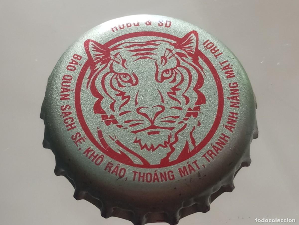 Coleccionismo de cervezas: Chapa tap&oacute;n corona de la cerveza vietnamita HDBQ & SD BIERE LARUE
