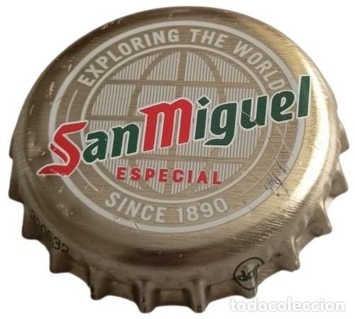Coleccionismo de cervezas: Capsule Bi&egrave;re Beer Crown Cap San Miguel Especial Exploring The World RP976 tap&oacute;n corona