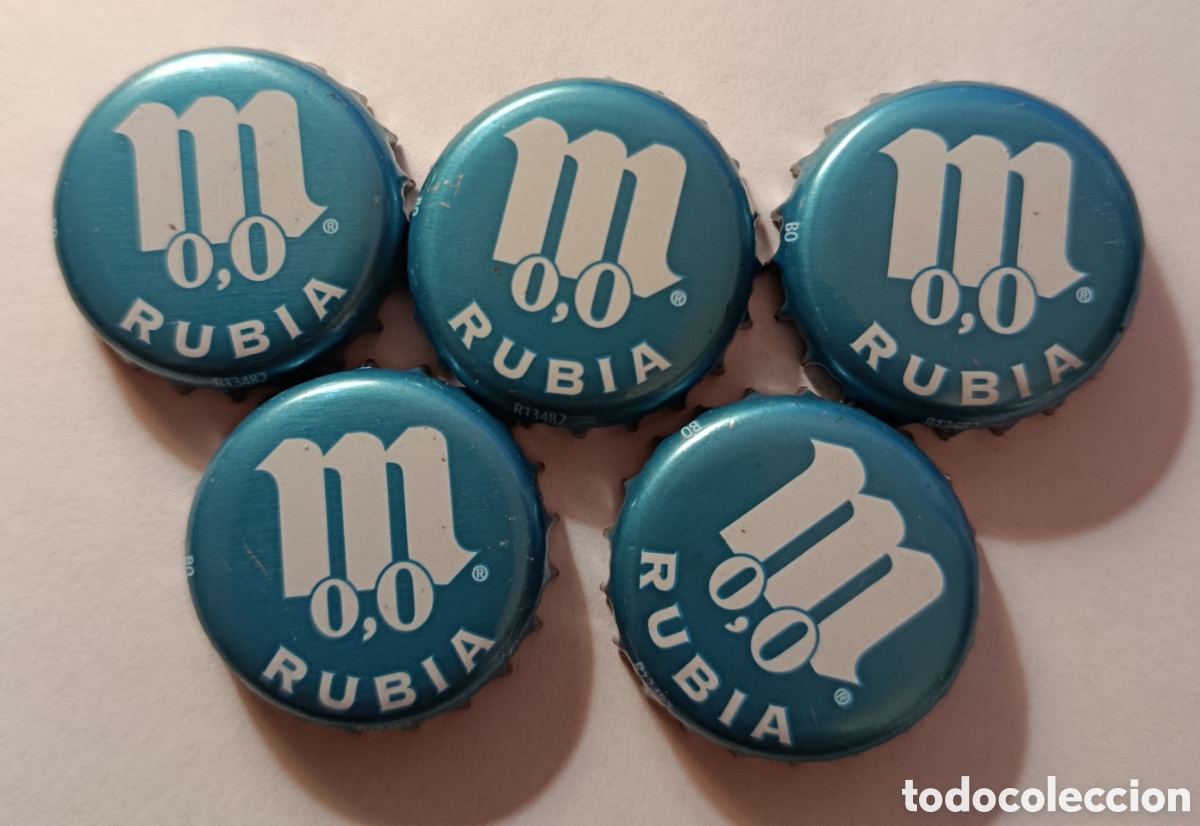 Coleccionismo de cervezas: LOTE CHAPAS MAHOU RUBIA 0,0